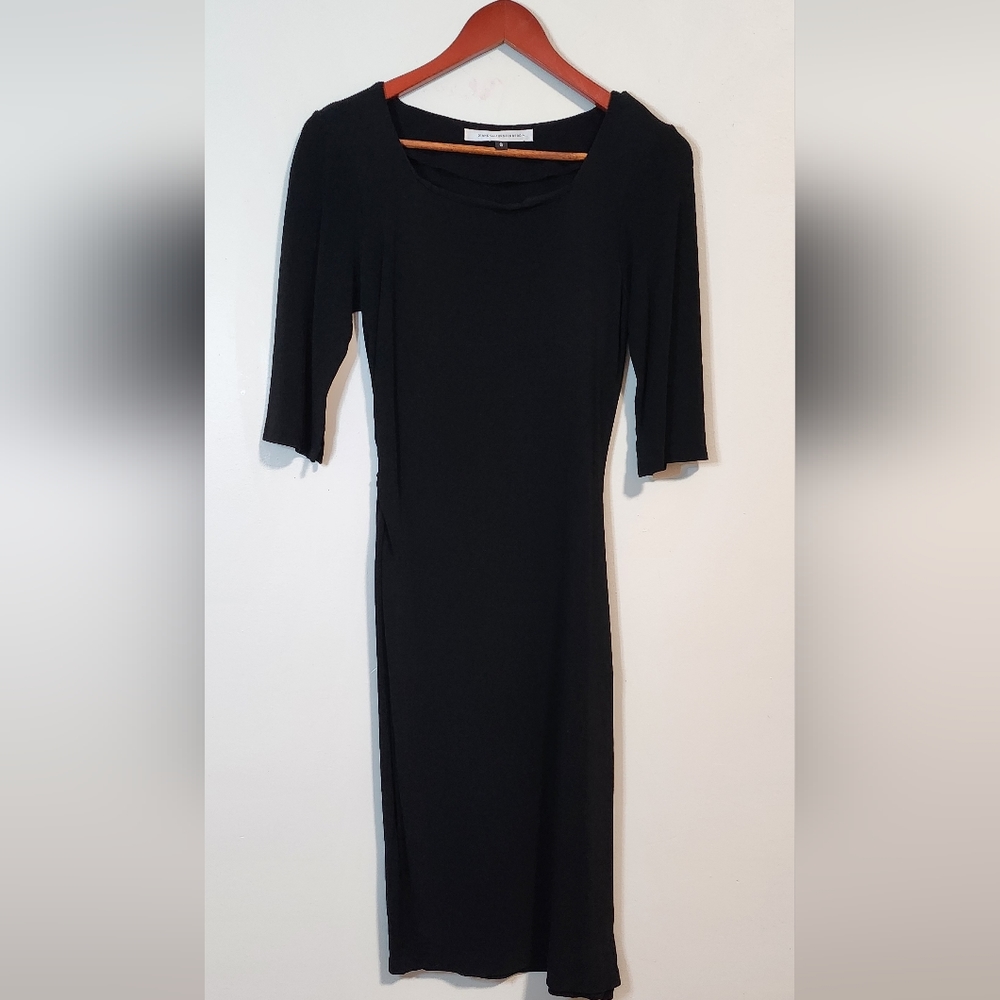 Vintage Diane von Furstenberg Black Bodycon Dress
